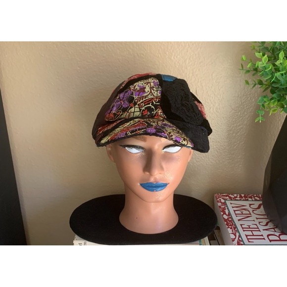 Chico's Accessories - Chico's Velvet Abstract Cap "Bring back the 70's"
